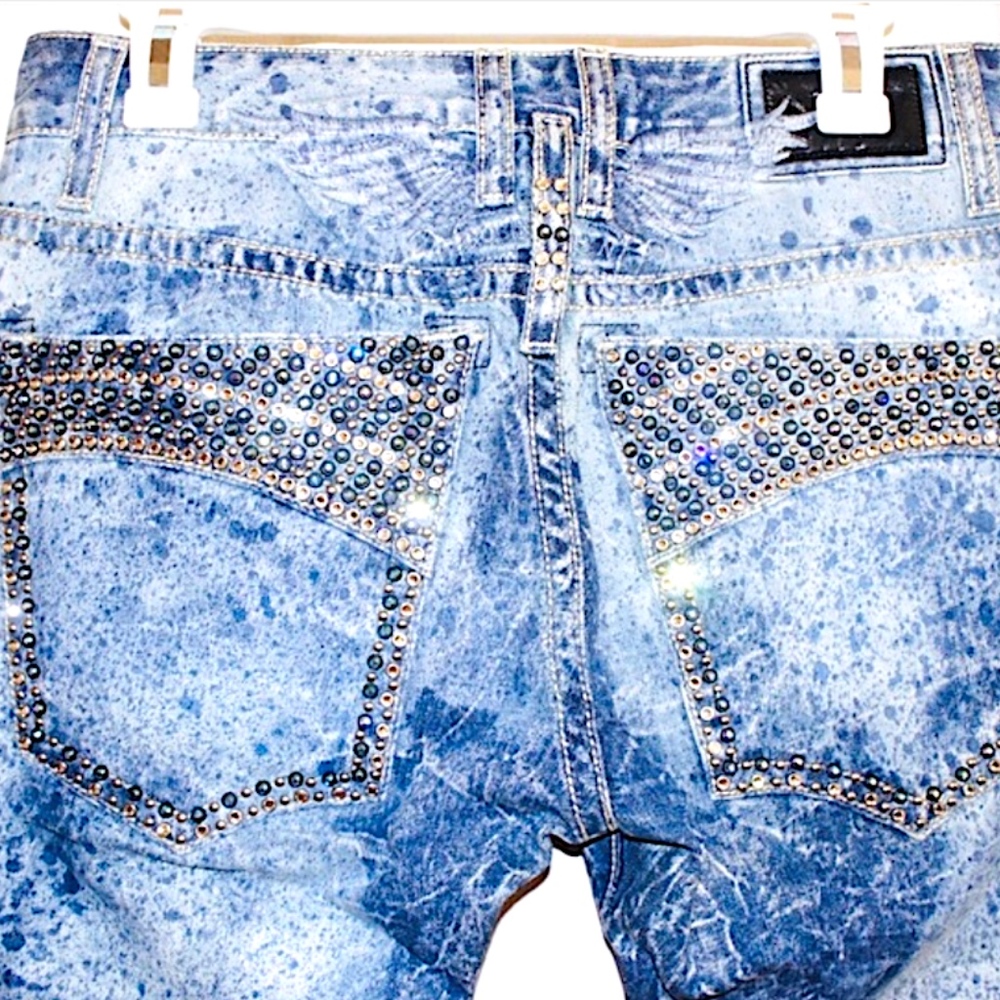 Real 100% Authentic ROBIN’S JEAN Men 30 or 33 - Picture 3 of 8